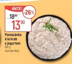 Pomazánka a la krab s jogurtem