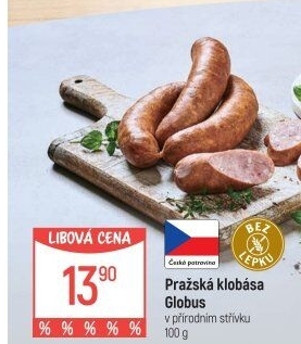 Pražská klobása Globus