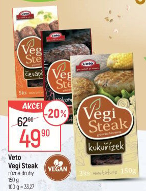 Produkty Vegi Steak Veto