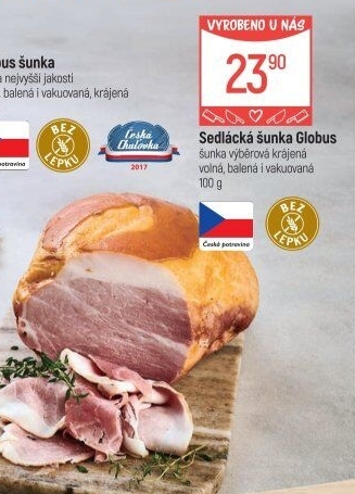 Šunka sedlácká výběrová Globus