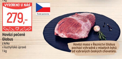 Hovězí pečeně z krku Globus