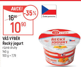 Jogurt řecký ochucený Váš Výběr