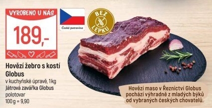 Hovězí žebra s kostí Globus
