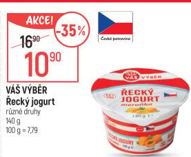 Jogurt řecký ochucený Váš Výběr