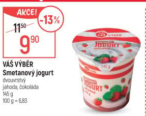 Ochucený jogurt smetanový Váš Výběr