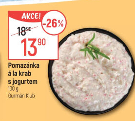 Pomazánka a la krab s jogurtem