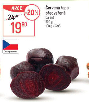 Červená řepa předvařená