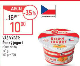 Jogurt řecký ochucený Váš Výběr