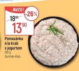 Pomazánka a la krab s jogurtem