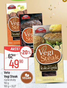 Produkty Vegi Steak Veto
