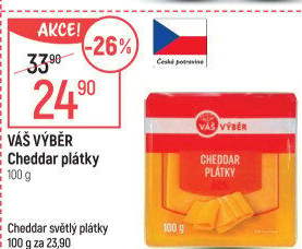 Sýr Cheddar Váš Výběr