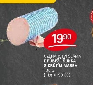UZENÁŘSTVÍ SLÁMA DRŮBEŽÍ ŠUNKA S KRŮTÍM MASEM