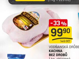 VODŇANSKÁ DRŮBEŽ KACHNA BEZ DROBŮ 1 kg