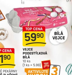 VEJCE PODESTÝLKOVÁ BÍLÁ 10 ks