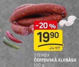 Čertovská klobása Steinex