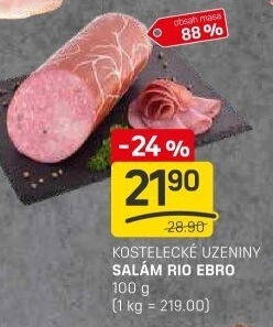 Salám Rio Ebro Kostelecké uzeniny