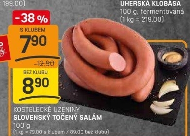 Salám slovenský točený Kostelecké uzeniny