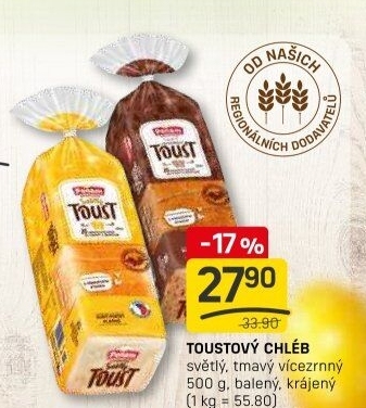 Toustový chléb Penam