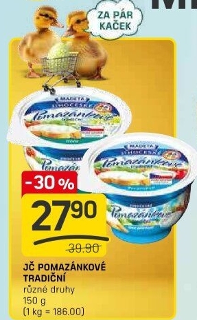 Tradiční pomazánkové Jihočeské Madeta