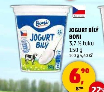 Bílý jogurt Boni