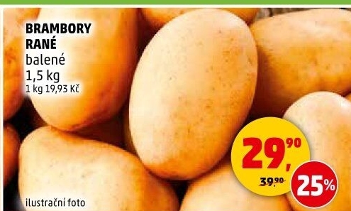 Brambory konzumní rané