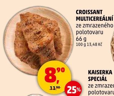 Croissant multicereální