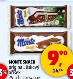 Dezert mléčný Monte Snack Zott