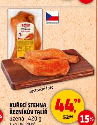 Kuřecí stehna uzená Řezníkův talíř