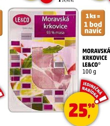 Moravská krkovička LE&
