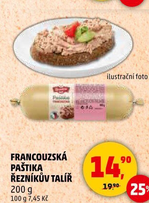 Paštika francouzská Řezníkův talíř
