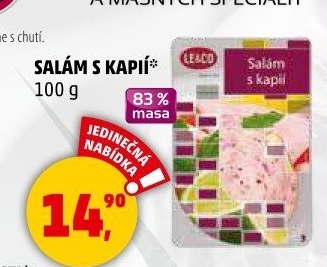 Salám s kapií LE&