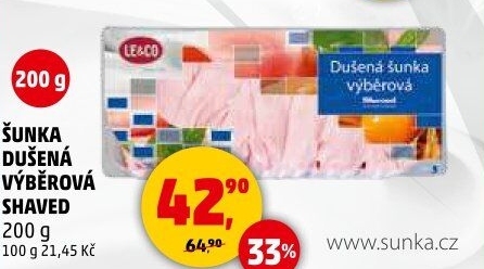 Šunka dušená výběrová LE&