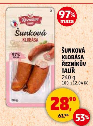 Šunková klobása Řezníkův talíř