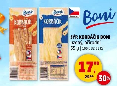Sýr Korbáčky Boni