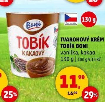 Tvarohový krém Tobík Boni