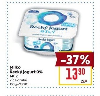Milko Řecký jogurt 0% 140 g
