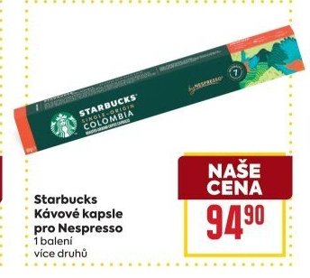 Starbucks Kávové kapsle pro Nespresso 1 balení