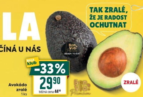 Avokádo Billa Bonvia Premium