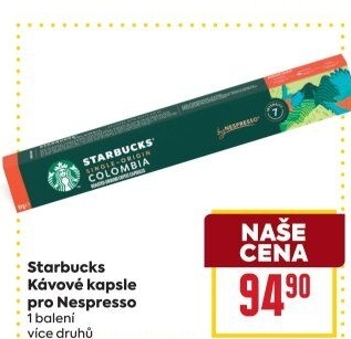 Kapsle Nespresso Starbucks