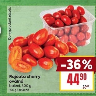 Rajčata cherry oválná