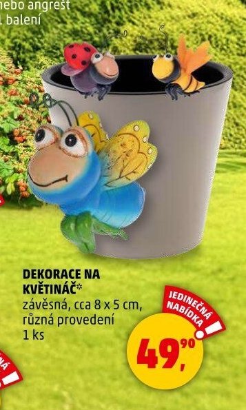 Dekorace na květináč