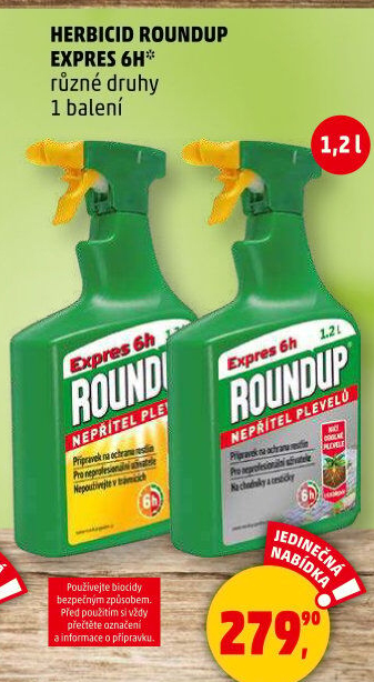 Herbicid sprej Roundup Expres