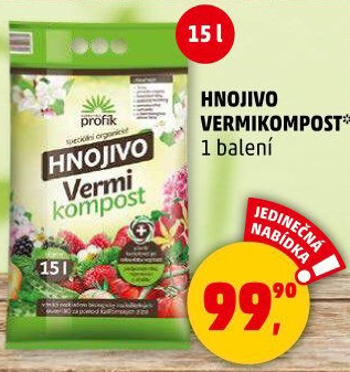 Hnojivo Vermikompost Profík Forestina
