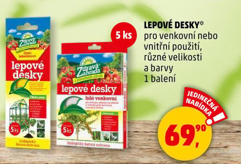 Lepové desky proti škůdcům Zdravá zahrada