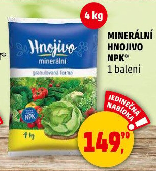 Minerální granulované hnojivo NPK Mineral Forestina