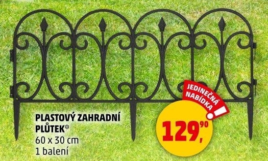 Plastový plůtek - miniplot