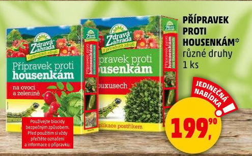 Přípravek na housenky Zdravá zahrada