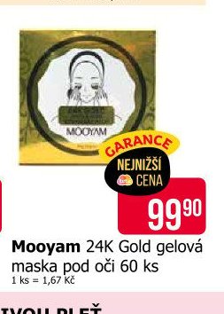 Mooyam 24K Gold gelová maska pod oči 60 ks