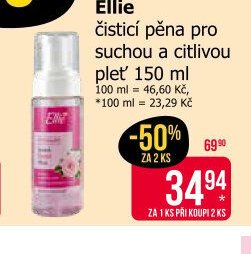 Ellie čisticí pěna pro suchou a citlivou pleť 150 ml