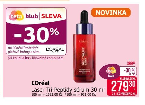 L'Oréal Laser Tri-Peptidy sérum 30 ml